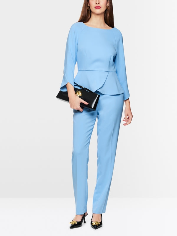 Elegant blouse with peplum