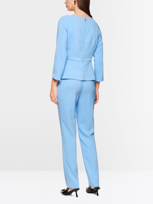 Elegant blouse with peplum