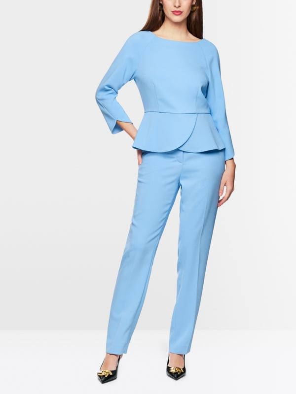 Elegant blouse with peplum